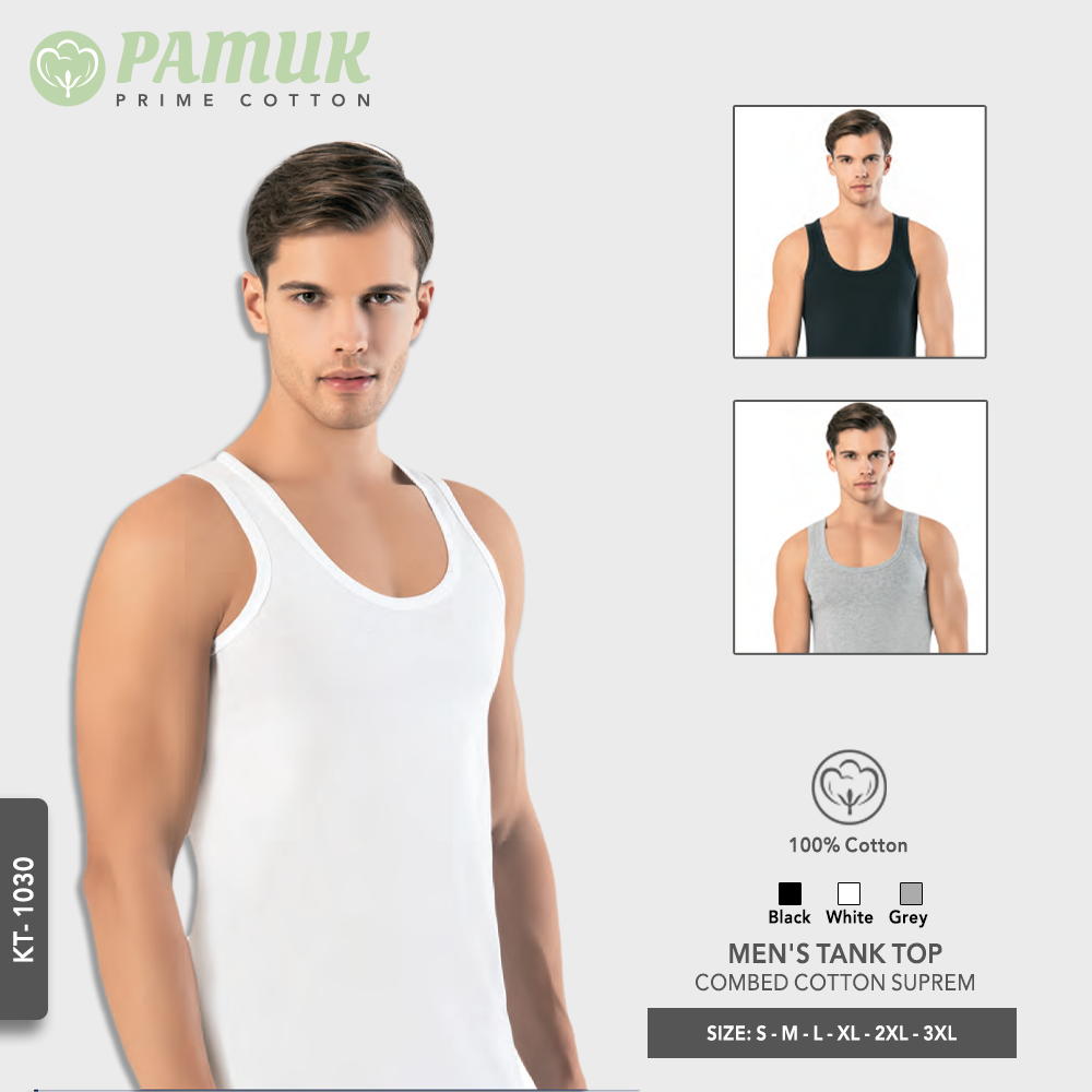 MEN'S TANK TOP - COMBED COTTON SUPREM (KT-1030)